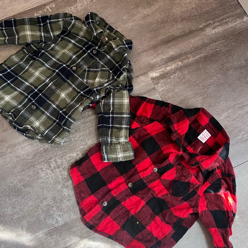 Joe Fresh 12-18M Flannel Shirts